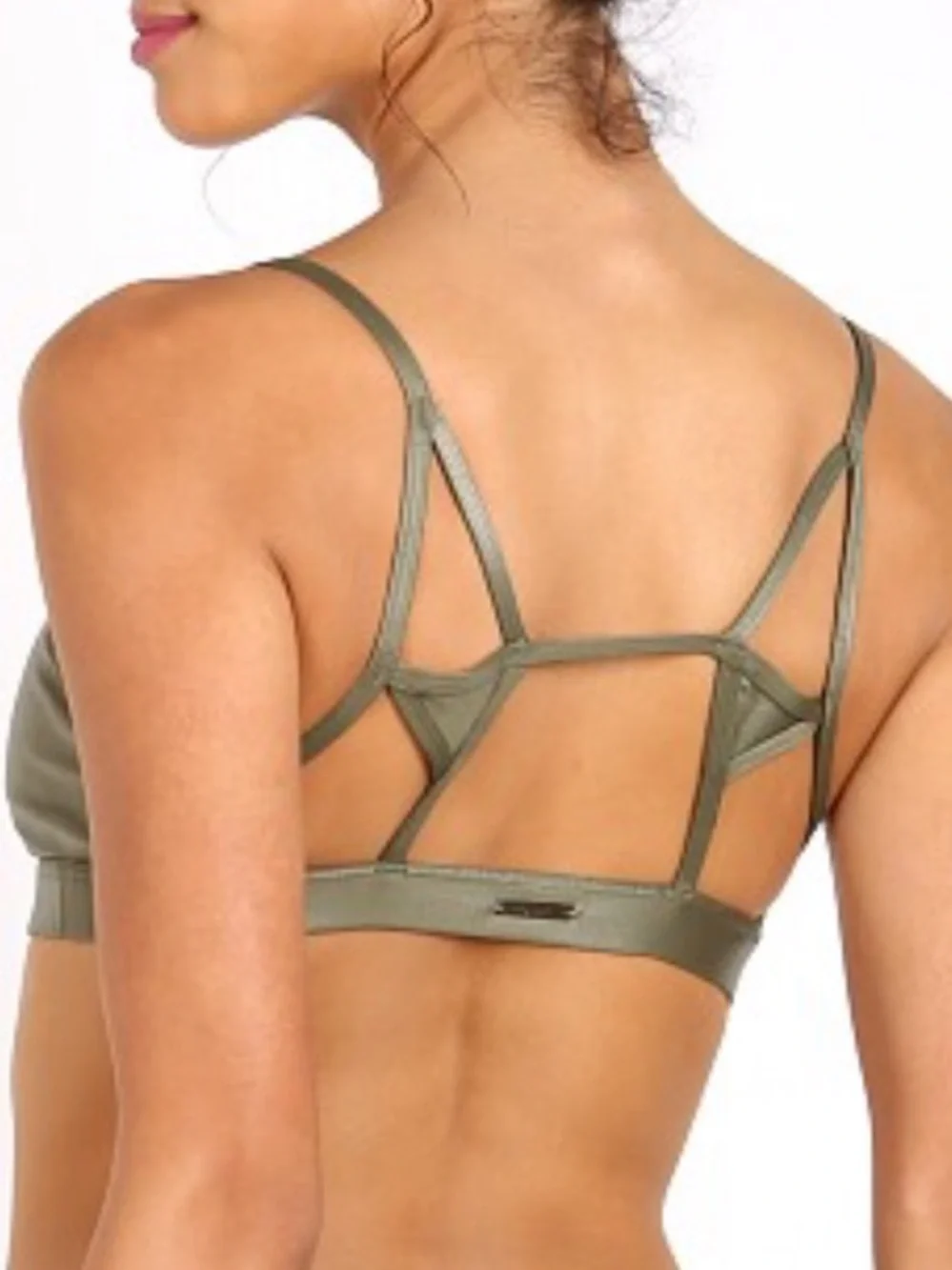 Koral Element Sports Bra Olive Green Size Small